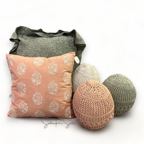 Threshold x Studio McGee Shaped‎ Crochet Egg Throw Pillow - Cream - Target 2024 - Picture 5 of 5